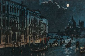 Grand Canal and Salute by Italian School