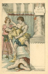 Illustration for the Novel Quo Vadis by Henryk Sienkiewicz by Italian School