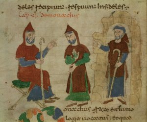 Investiture of a Benedictine Monk, from De Universo by Rabanus Maurus