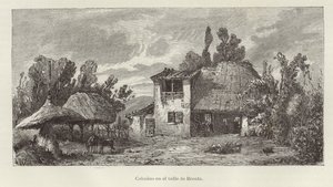 Cottages in the Valley of the Brenta River