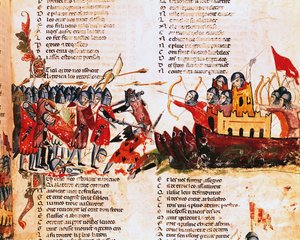Knights Fighting by Italian School