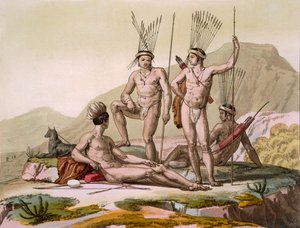 Korah Hottentots of the Cape, c.1820s-30s by Italian School