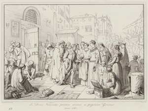 The Venetian Women Aid the Genoese Prisoners by Italian School