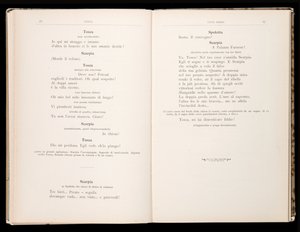 Libretto of Tosca by Giacomo Puccini, Edition Ricordi, Italy by Italian School