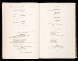 Libretto della Tosca by Giacomo Puccini, Edition Ricordi, Italy by Italian School