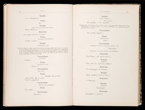 Libretto della Tosca by Giacomo Puccini, Edition Ricordi, Italy by Italian School