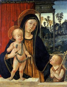 Madonna and Child with a young John the Baptist