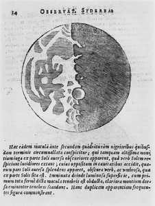 Map of the Moon, Illustration from Sidereus Nuncius by Galileo Galilei, 1610
