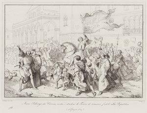 Marco Pelliciajo from Crema incites the citizens of Treviso to remain loyal to the Republic by Italian School