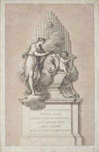 Monument to Johann Christian Bach engraved by Francesco Bartolozzi by Italian School