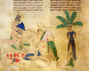 Tristan Frees King Arthur, from the Story of Tristan by Italian School