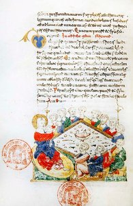 The Last Supper, from the Breviary of Monte Cassino