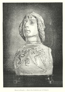 Bargello Museum, Bust of a Condottiere, by A. Pollaiuolo (engraving)