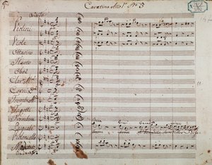 Page of musical score from Act I of the opera 