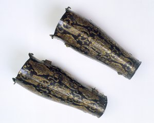 Pair of Shin Pads from the Armoury of Archduke Albrecht, Governor of the Netherlands