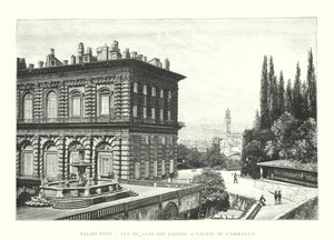 Pitti Palace, View from the Garden Side, Ammanati Facade by Italian School