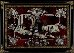 Panel marquetry made by Royal Manufacture of Naples, Italy by Italian School