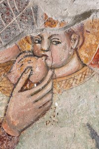 Particular Madonna Breastfeeding the Child (fresco) by Italian School