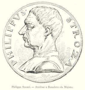 Philippe Strozzi, Attributed to Benedetto da Majano (engraving)