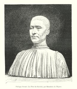 Filippo Strozzi, The Father of Suicide, by Benedetto da Maiano (engraving)