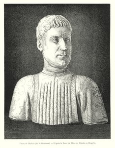 Pierre de Medicis, called the Goutteux, After the Bust by Mino da Fiesole at the Bargello (engraving) by Italian School