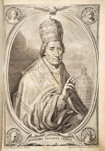 Pope Clement XI, pub. 1717 by Italian School