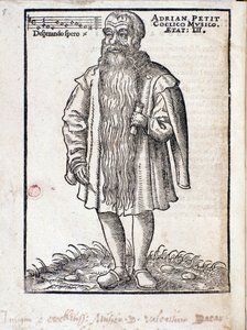 Portrait of Adrianus Petit Coclico, Netherlandish composer of the Renaissance