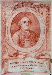 Portrait of Italian composer Davide Perez