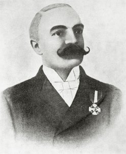 Portrait of Emilio Salgari by Italian School