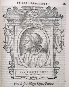 Portrait of Fra Filippo Lippi from Vasari