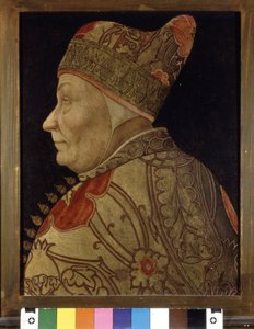 Portrait of Francesco Foscari, Doge of Venice. Painting on wood. Venice Correr Museum