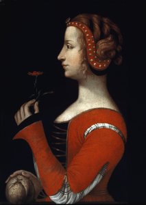 Portrait of Laure (Laura) by Noves, Aimee woman of Petrarca (Francesco Petrarca) by Italian School
