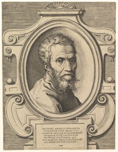 Portrait of Michelangelo, c. 1564 (engraving) by Italian School
