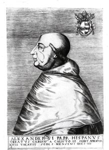 Portrait of Pope Alexander VI (1492-1503) (16th-17th century) by Italian School