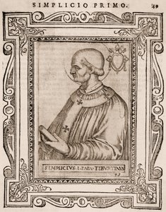 Portrait of Pope Simplicius by Italian School