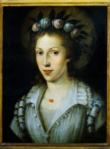 Portrait of Saint Mary Magdalene of Pazzi by Italian School