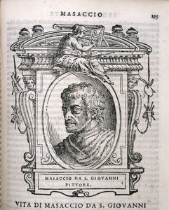 Portrait of Tomaso Masaccio from Vasari