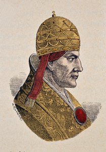 Portrait of Pope Celestine III (1191-1198) by Italian School