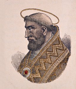 Portrait of Pope Leo II (682-683) by Italian School