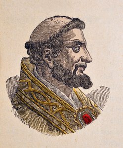 Portrait of Pope Pelagius I (556-561)