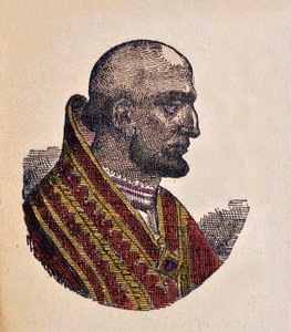 Portrait of Pope Theodore I (642-649) by Italian School