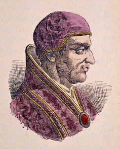 Portrait of Pope Vigile (537-555) by Italian School