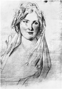 Portrait Presumed of Angela Pietragrua, Countess Simonetta, Mistress of the French Writer Stendhal, While He Was in Italy, Between September 1811 and 1815 by Italian School