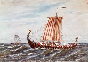 Reconstruction of 10th Century Viking Boats by Italian School