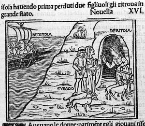 Reet de Beritola. Illustration for the news 16 (News 6 of the second day) of the 