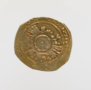 Reverse of the Tari of Amalfi with Pseudo-Cufic Epigraphy (Gold)