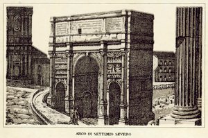 Rome: Arch of Septimius Severus by Italian School