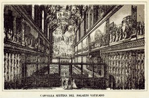 Rome: Sistine Chapel in the Vatican Palace by Italian School