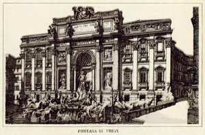 Rome: Trevi Fountain by Italian School