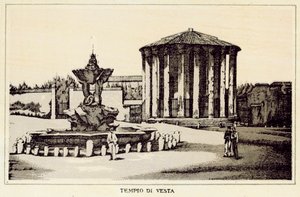 Rome: Temple of Vesta by Italian School